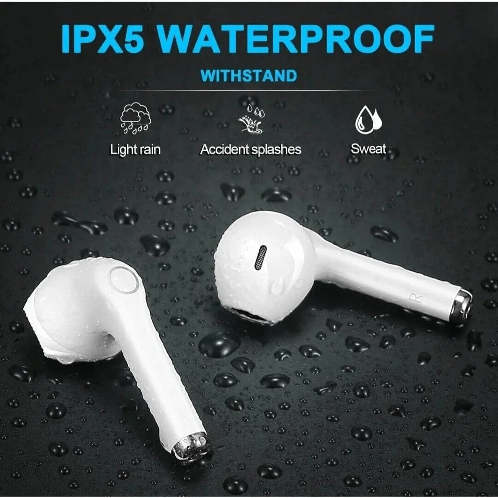 Yobola T9 Wireless Earbuds Bluetooth Headphones HiFi Stereo IPX5 Touch USB-C
